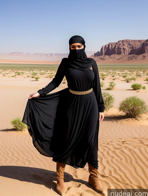 related ai porn images free for Busty Skinny Short Shocked Sad Blonde Ponytail Arabic Dress Dark Skin Niqab Desert Traditional Boots Medieval