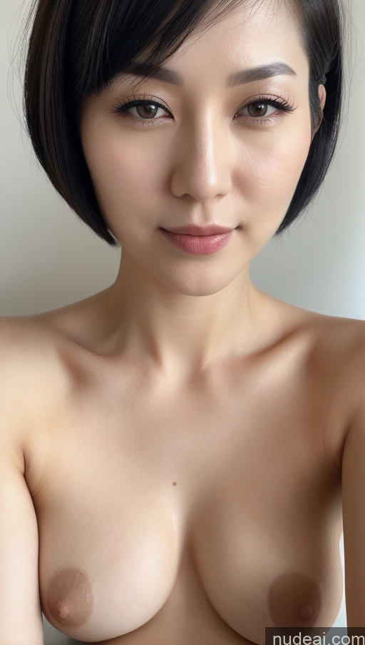 related ai porn images free for Woman One Beautiful Fairer Skin 30s Black Hair Short Hair Korean Close-up View Simple Detailed Perfect Boobs