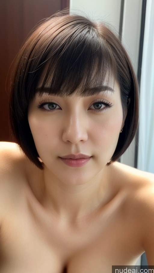 related ai porn images free for Woman One Beautiful Fairer Skin 30s Black Hair Short Hair Korean Close-up View Simple Detailed Perfect Boobs