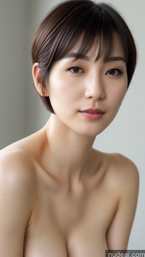 related ai porn images free for Woman One Beautiful Fairer Skin Black Hair Short Hair Korean Close-up View Simple Detailed Perfect Boobs 30s