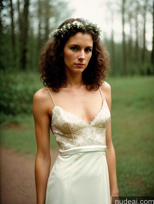 related ai porn images free for Woman One Skinny Small Tits Short 40s Serious Brunette Curly Hair Russian Vintage Front View Wedding