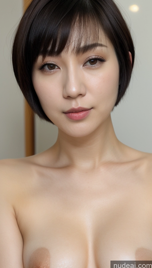 related ai porn images free for Woman One Perfect Boobs Beautiful Fairer Skin 30s Black Hair Short Hair Korean Close-up View Simple Detailed