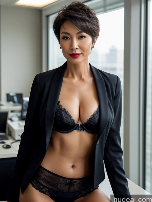 related ai porn images free for Milf Perfect Boobs Perfect Body Pubic Hair Beautiful Lipstick Sexy Face Chinese Bra Jacket Suit Stylish Professor Cleavage Dark Lighting Detailed Office Short Hair 50s