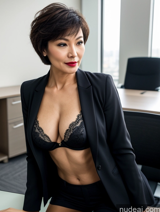 related ai porn images free for Milf Perfect Boobs Perfect Body Pubic Hair Beautiful Lipstick Sexy Face Chinese Bra Jacket Suit Stylish Professor Cleavage Dark Lighting Detailed Office Short Hair 50s