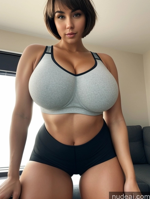 related ai porn images free for Woman Huge Boobs Perfect Boobs Big Ass Perfect Body Sexy Face Short Hair Short Shorts Sports Bra