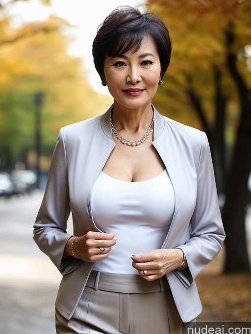 related ai porn images free for Milf Perfect Boobs Perfect Body Beautiful 70s Short Hair Chinese Blouse Bra Jacket Suit Stylish Professor Detailed