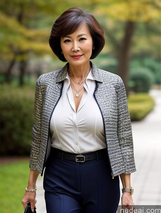 related ai porn images free for Milf Perfect Boobs Perfect Body Beautiful 70s Short Hair Chinese Blouse Bra Jacket Suit Stylish Professor Detailed