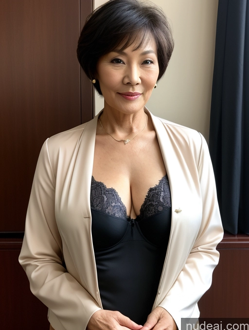 related ai porn images free for Milf Perfect Boobs Perfect Body Beautiful 70s Short Hair Chinese Blouse Bra Jacket Suit Stylish Professor Detailed Dark Lighting