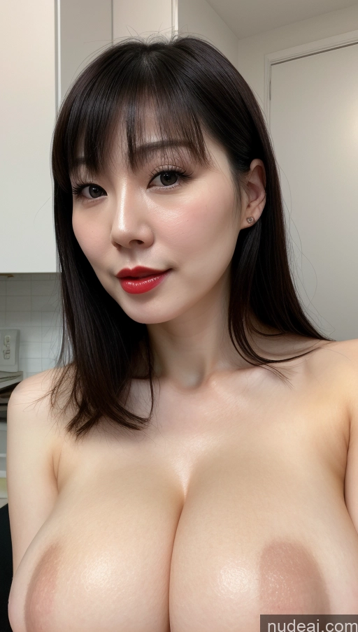 related ai porn images free for Woman One Beautiful Fairer Skin 30s Black Hair Close-up View Simple Detailed Huge Boobs Lipstick Chinese Bangs