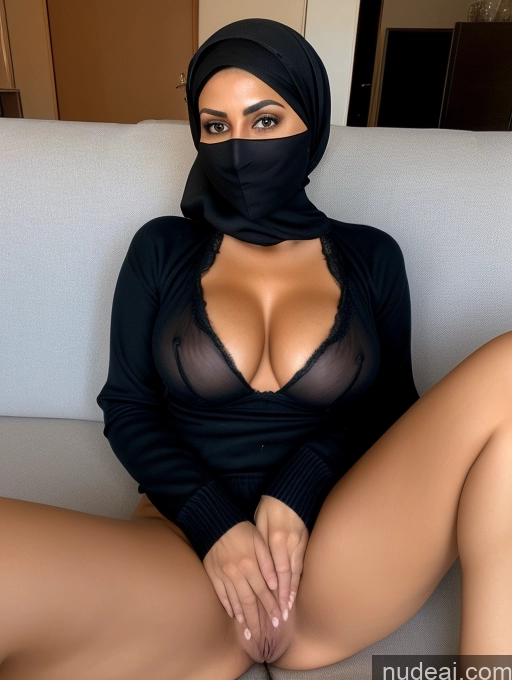 related ai porn images free for Milf Perfect Boobs Beautiful Perfect Body Pubic Hair Arabic Spreading Legs Nude Bra Niqab Sweater Cleavage Partially Nude Detailed 40s Couch Dark Lighting