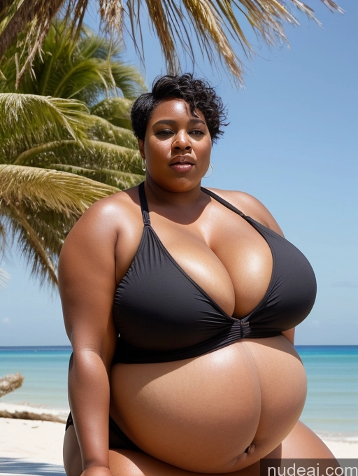 related ai porn images free for Busty Huge Boobs Big Ass Chubby Big Hips Short Pubic Hair 40s Black Hair Pixie African Beach Sexy Face Obese Pregnant One Piece Swimsuit