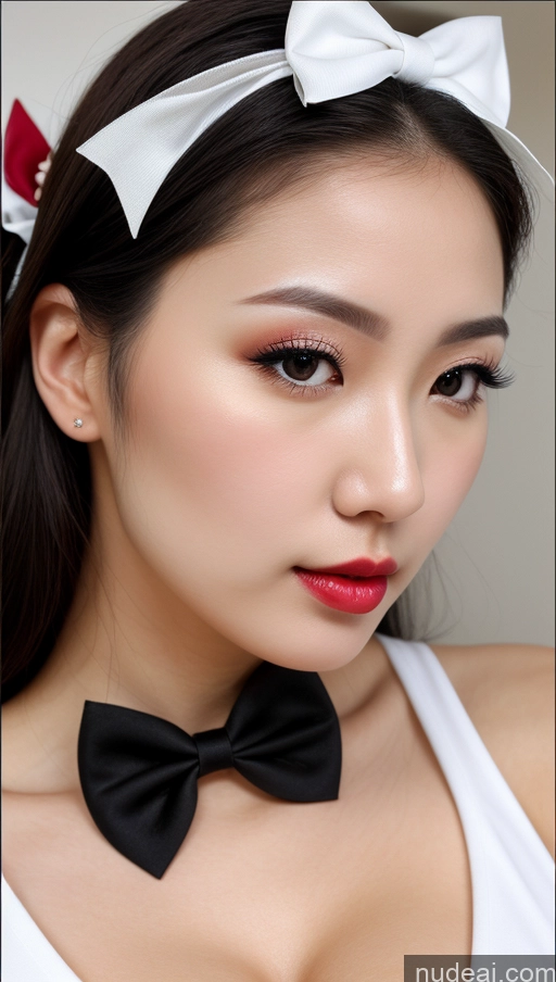 related ai porn images free for Woman One Huge Boobs Beautiful Lipstick Fairer Skin Black Hair Slicked Korean Close-up View Detailed Bows