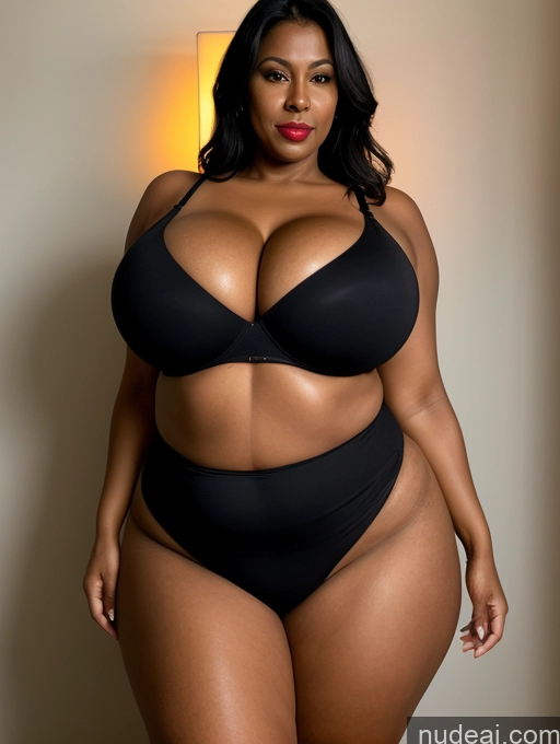 related ai porn images free for Milf One Huge Boobs Lipstick Big Ass Thick Big Hips Tall Dark Skin 50s Black Hair Indian Dark Fantasy Bedroom Front View T-pose Thong Cleavage Dark Lighting Detailed Sexy Face Busty