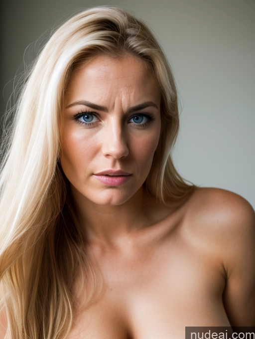 related ai porn images free for Beautiful Perfect Body Blonde Film Photo Nude Scandinavian Slicked Secretary 30s Woman Angry Detailed Bright Lighting Pubic Hair Perfect Boobs Front View Plank