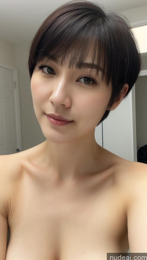 related ai porn images free for Woman One Small Tits Beautiful Fairer Skin 30s Black Hair Short Hair Korean Close-up View Simple Detailed