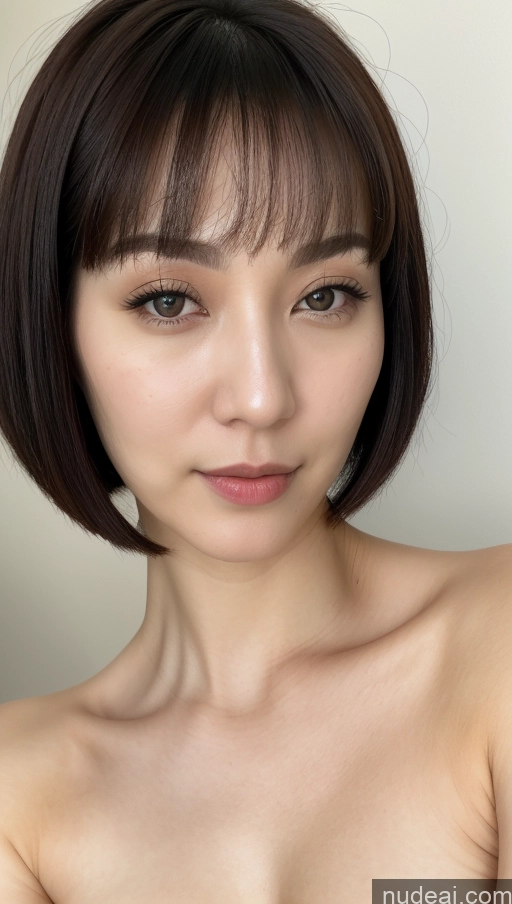 related ai porn images free for One Beautiful Fairer Skin 30s Black Hair Close-up View Detailed Woman Korean Short Hair Small Tits