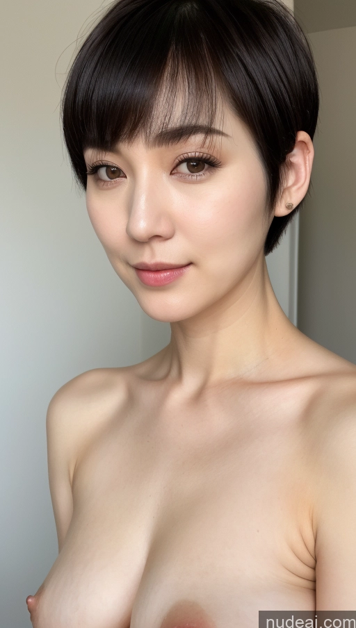 related ai porn images free for Woman One Small Tits Beautiful Fairer Skin 30s Black Hair Short Hair Korean Close-up View Detailed