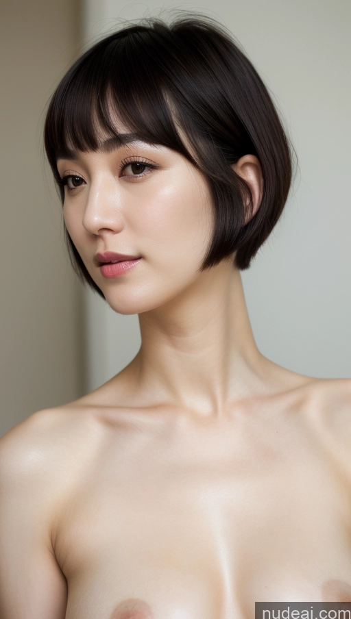 related ai porn images free for Woman One Small Tits Beautiful Fairer Skin 30s Black Hair Short Hair Korean Close-up View Detailed