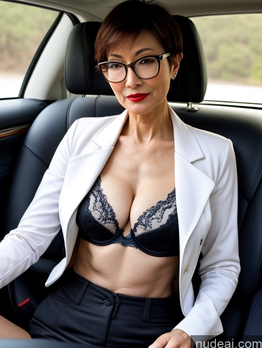 related ai porn images free for Milf Perfect Boobs Beautiful Glasses Lipstick Perfect Body 60s Pixie Chinese Car Bra Casual Jacket Professor Stylish Suit Cleavage Detailed Sexy Face