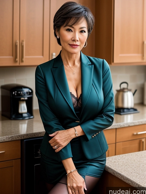 related ai porn images free for Milf Perfect Boobs Beautiful Perfect Body 60s Pixie Chinese Kitchen Bra Casual Jacket Professor Stylish Suit Cleavage Detailed Sexy Face