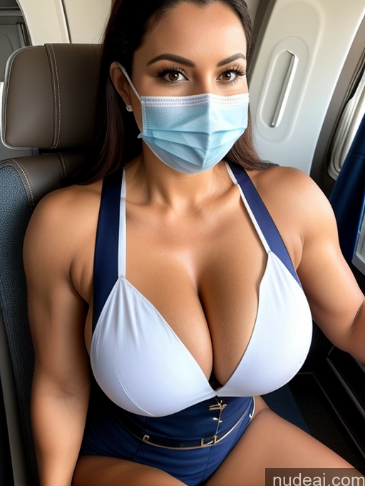 related ai porn images free for Busty Muscular Durban Face Mask Flight Attendant