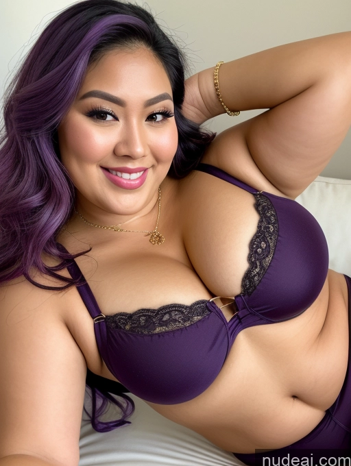 related ai porn images free for Model Busty Beautiful Thick Chubby Fat 30s Happy Filipina Cleavage Jewelry Purple Hair Hip Hop Close-up View Long Hair