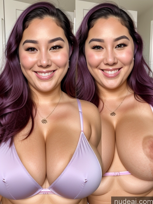 related ai porn images free for Model Busty Beautiful Thick Chubby Fat 30s Happy Filipina Cleavage Jewelry Purple Hair Close-up View Long Hair Thong Onoff