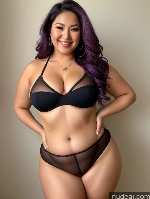 related ai porn images free for Model Busty Beautiful Thick Chubby Fat 30s Happy Filipina Cleavage Jewelry Purple Hair Close-up View Long Hair Thong Mesh