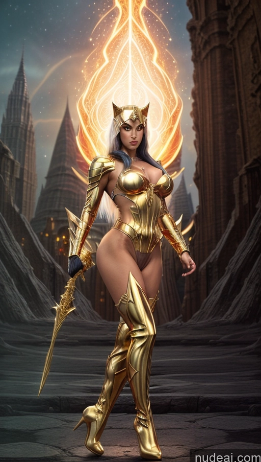 related ai porn images free for Bodybuilder Several Busty Muscular Abs Egyptian Fantasy Armor Gold Jewelry Has Wings Powering Up Dynamic View Surrealist Black Cat Nude