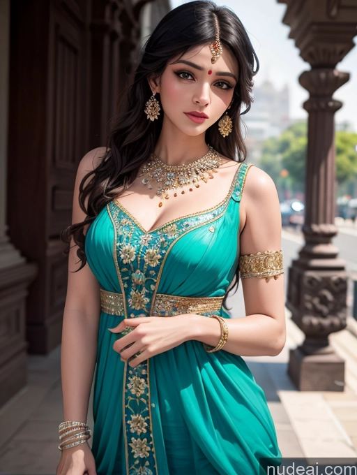 ai nude image of araffe woman in a green dress posing for a picture pics of Woman Indian Beautiful Dress Mumbai