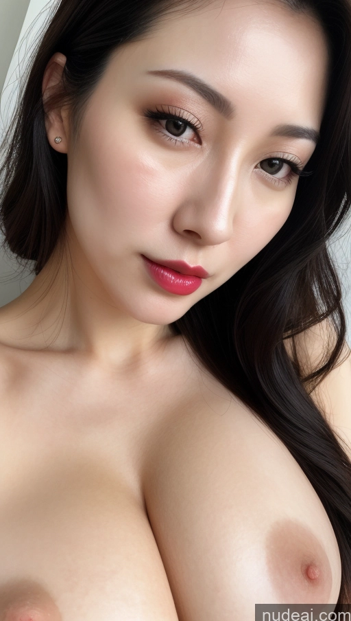 related ai porn images free for Woman One Beautiful Lipstick Fairer Skin Black Hair Close-up View Detailed 30s Slicked Korean Huge Boobs