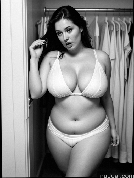 related ai porn images free for Woman One Busty Big Ass Chubby Big Hips Fairer Skin 30s Shocked Brunette Messy White Film Photo Changing Room Detailed Towel