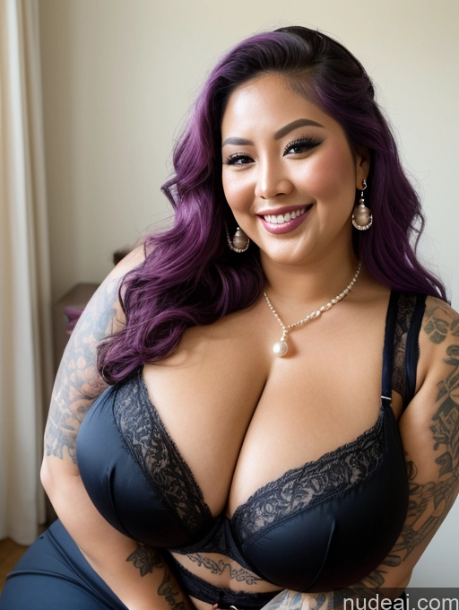 related ai porn images free for Lingerie Model Filipina Busty Huge Boobs Thick Chubby Fat 30s Happy Purple Hair Long Hair Close-up View Blouse Sunglasses Tattoos Jewelry Pearl Jewelry Cleavage