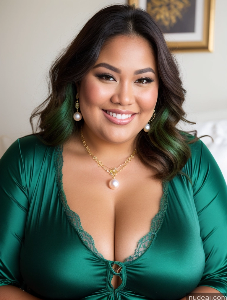 related ai porn images free for Miss Universe Model Busty Filipina Perfect Boobs Beautiful Thick Chubby Fat Happy Green Hair Onesie Cleavage Jewelry Pearl Jewelry Close-up View