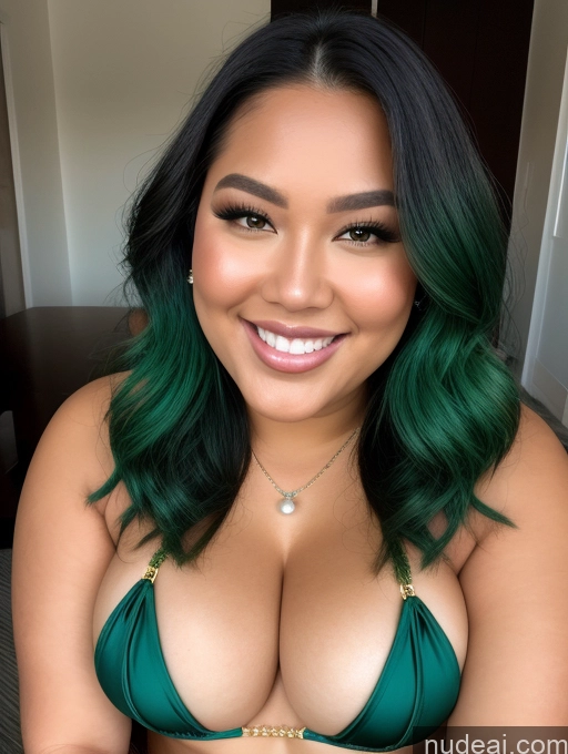 related ai porn images free for Miss Universe Model Busty Filipina Perfect Boobs Beautiful Thick Chubby Fat Happy Green Hair Cleavage Jewelry Pearl Jewelry Close-up View Microkini