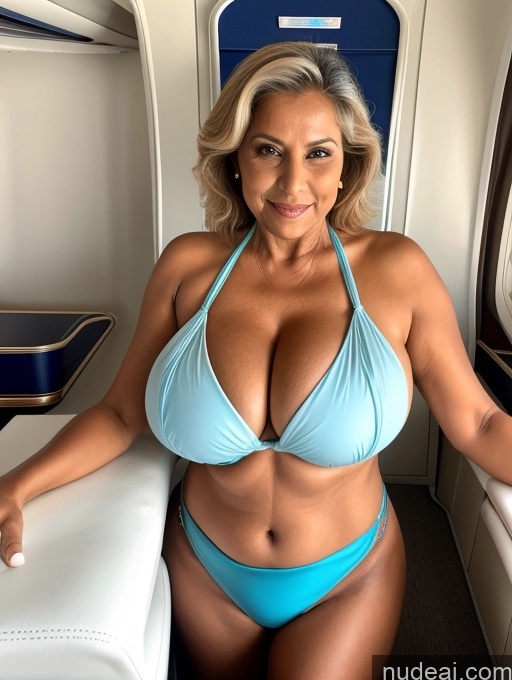 related ai porn images free for Milf One Busty Huge Boobs Tanned Skin 70s Indian Front View Flight Attendant Microkini Thong