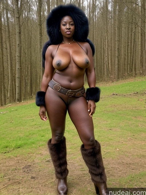 related ai porn images free for Busty Perfect Boobs Beautiful Perfect Body Dark Skin Long Hair Nigerian Boots Viking Topless Fur 40s