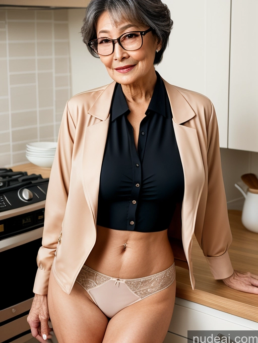 related ai porn images free for Milf Perfect Boobs Beautiful Glasses Perfect Body 80s Pixie Japanese Kitchen Blouse Bra Jacket Suit Cleavage Partially Nude Detailed