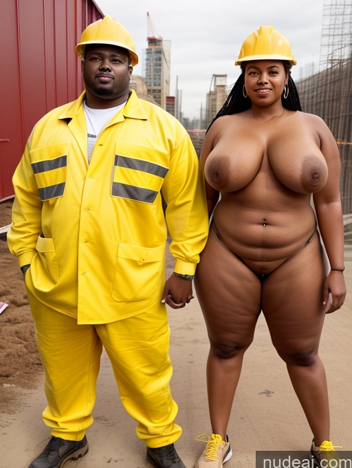 related ai porn images free for Busty Chubby 20s Black Spread Pussy Onoff Construction Worker Woman + Man