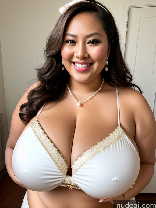 related ai porn images free for Model Busty Filipina Huge Boobs Fat Chubby Thick Bows Happy Cleavage Jewelry Pearl Jewelry 30s