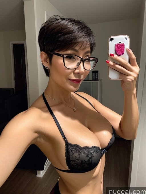 related ai porn images free for Milf Perfect Boobs Beautiful Glasses Perfect Body 50s Pixie Chinese Mirror Selfie Party Blouse Bra Jacket Suit Cleavage Dark Lighting Detailed