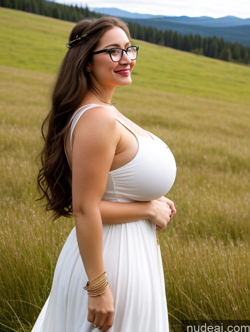 related ai porn images free for Woman One Busty Huge Boobs Beautiful Glasses Lipstick Big Ass Thick Fairer Skin 30s Happy Brunette Long Hair White Dark Fantasy Meadow Side View Dress Traditional Cleavage Jewelry