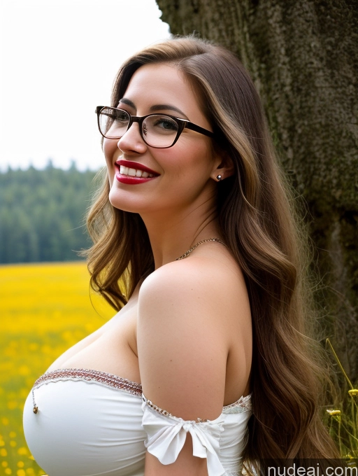 related ai porn images free for Woman One Busty Huge Boobs Beautiful Glasses Lipstick Big Ass Thick Fairer Skin 30s Happy Brunette Long Hair White Dark Fantasy Meadow Side View Dress Traditional Cleavage Jewelry