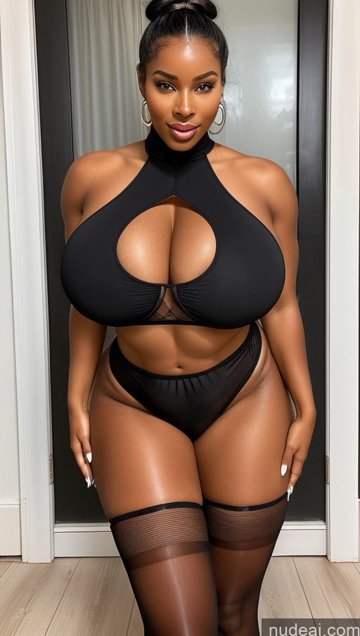 related ai porn images free for Bimbo Two Huge Boobs Lipstick Muscular Big Ass Thick Chubby Fat Big Hips Long Legs Pubic Hair Oiled Body 18 Black Hair Bedroom Front View Spreading Legs Detailed Hair Bun High Heels Thong Fishnet African