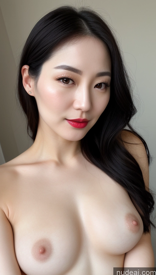 related ai porn images free for Woman One Beautiful Black Hair Detailed Korean 30s Lipstick Slicked Small Tits Fairer Skin Close-up View