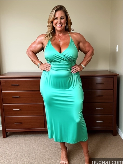 related ai porn images free for Milf Thick Chubby Muscular Big Ass Oiled Body Dress Long Skirt