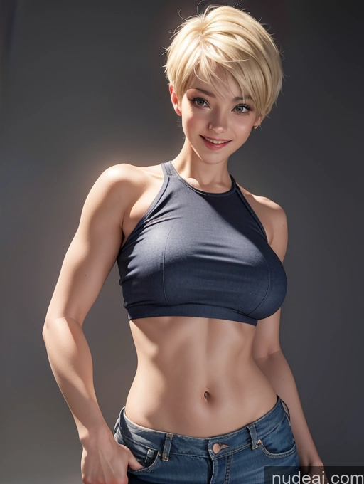 related ai porn images free for One Busty Crop Top Jeans Blonde Working Out Front View Happy Seductive 30s Sorority Big Ass Abs Tall Beautiful Pixie