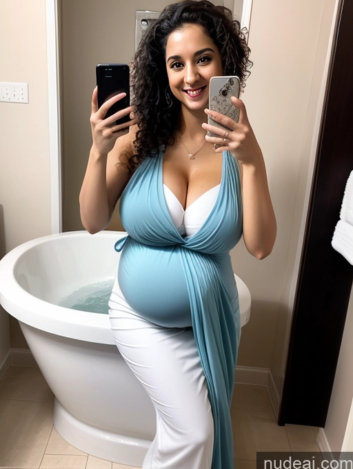 related ai porn images free for Woman Two Huge Boobs Pregnant Fairer Skin Skinny Happy 20s Black Hair Indian Mirror Selfie Bathroom Front View Bathing Cleavage Bright Lighting Curly Hair Sari