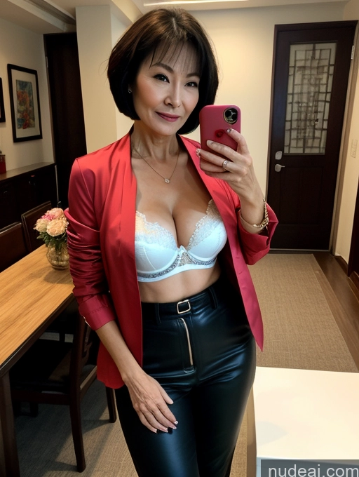 related ai porn images free for Milf Perfect Boobs Beautiful Skinny Perfect Body Short Hair 70s Chinese Blouse Bra Casual Jacket Professor Stylish Dark Lighting Detailed Party