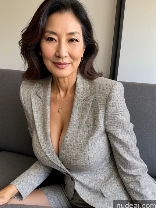 related ai porn images free for Milf Perfect Boobs Beautiful Perfect Body 70s Korean Couch Bra Casual Jacket Professor Stylish Suit Cleavage Detailed Sexy Face